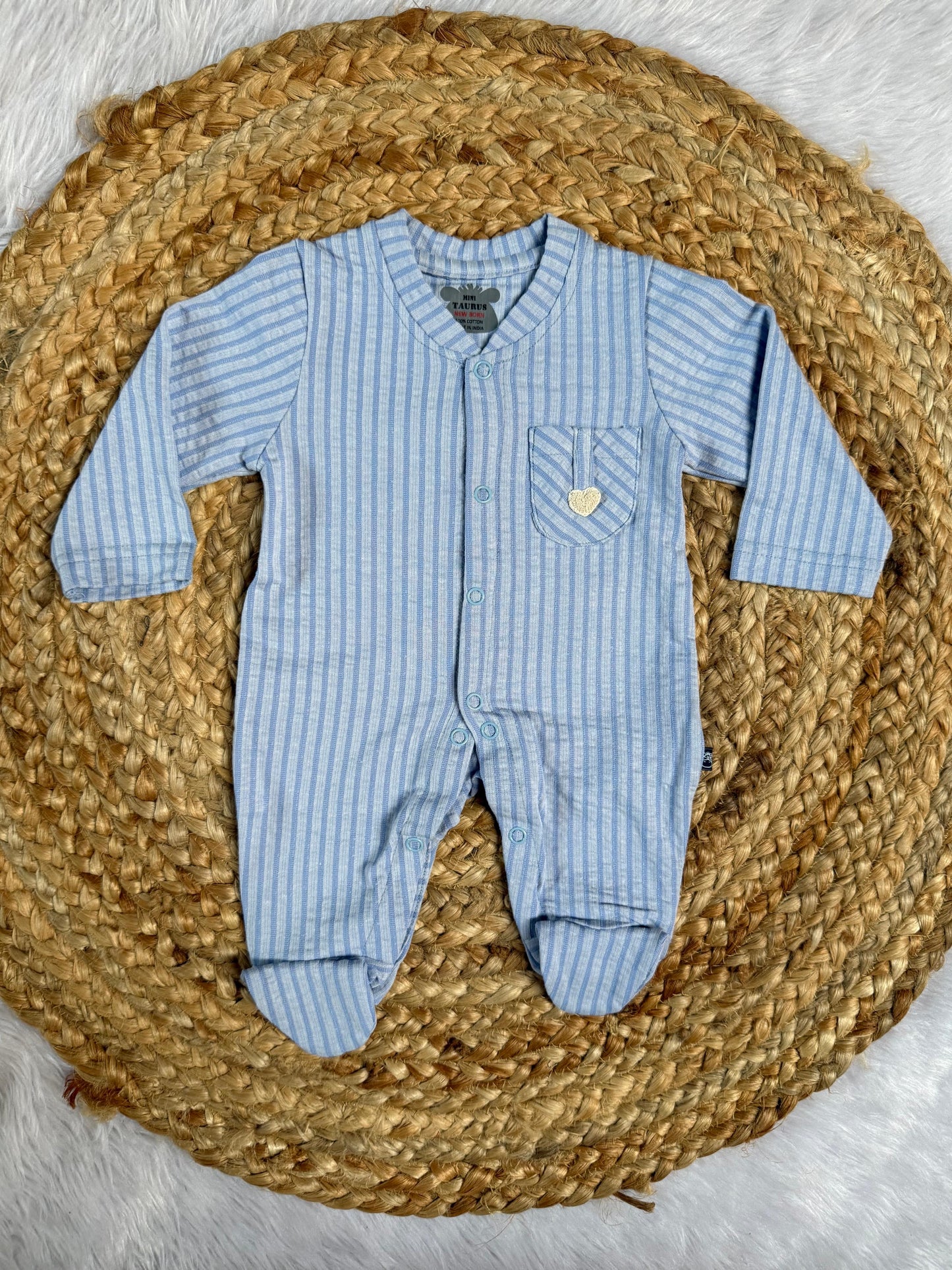 Sleepsuit - Blue lines