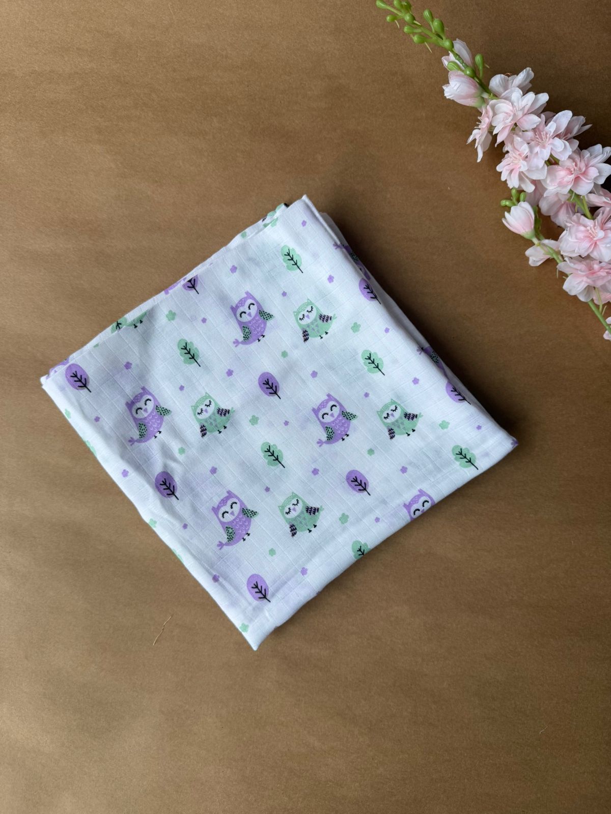 Muslin Swaddle/ Towel - Owl