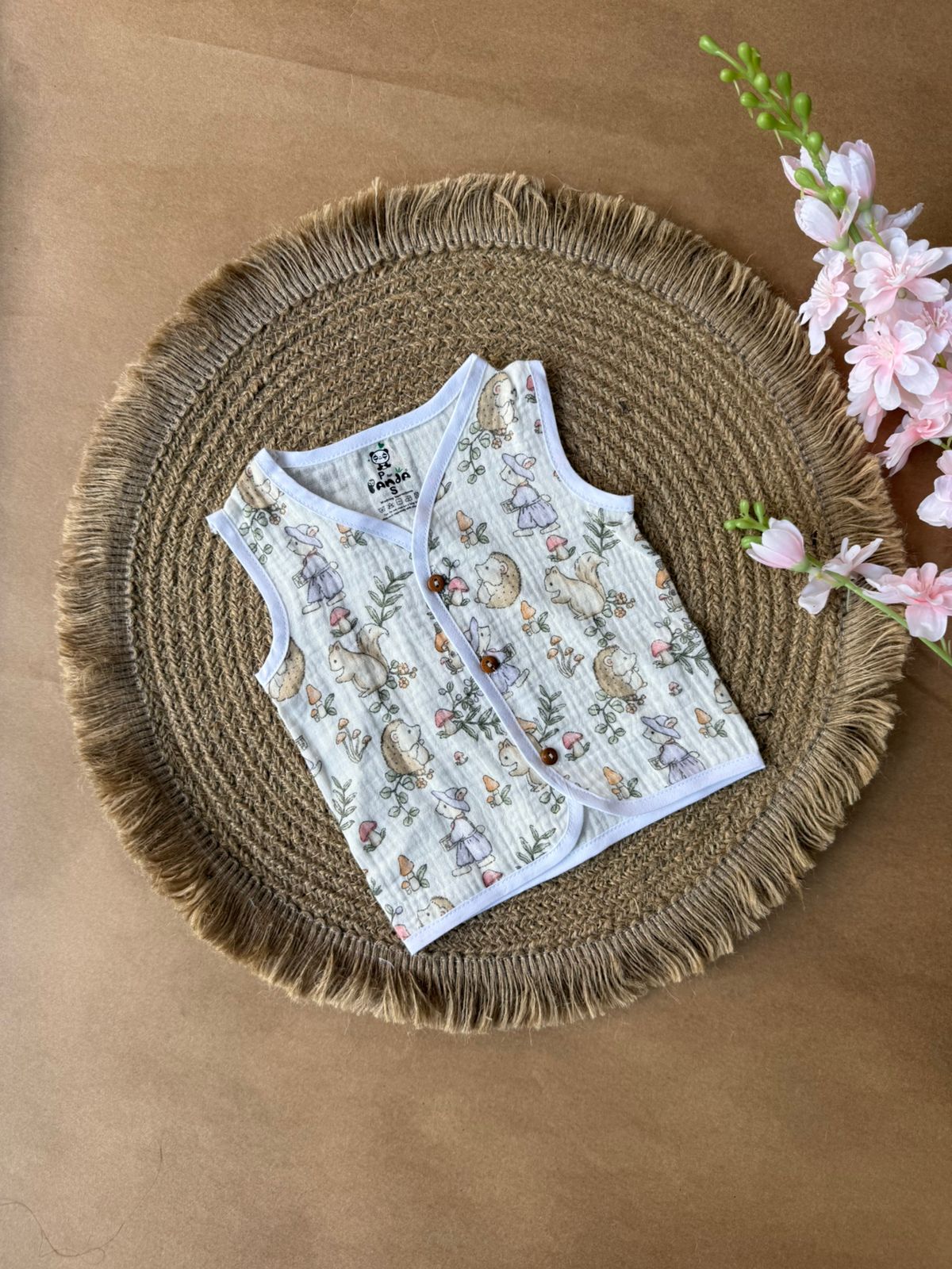 Crinkled Muslin Baby Jabla – Leaves
