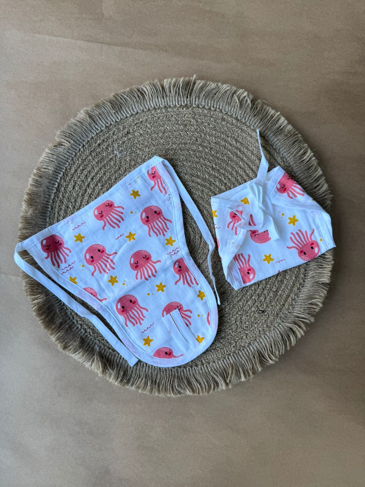Premium Muslin Baby Nappy - Jelly Fish
