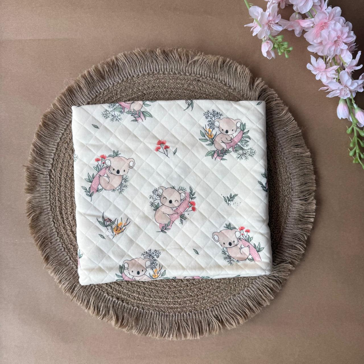 Premium Swaddle/ Wrapper/ Receiving Blanket - Koala