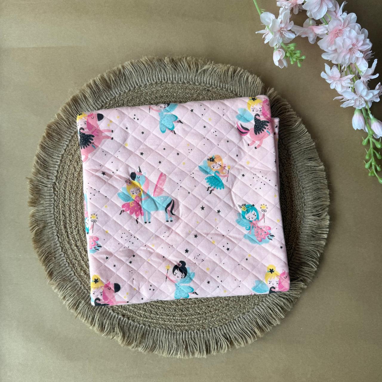 Premium Swaddle/ Wrapper/ Receiving Blanket - Pink Unicorn