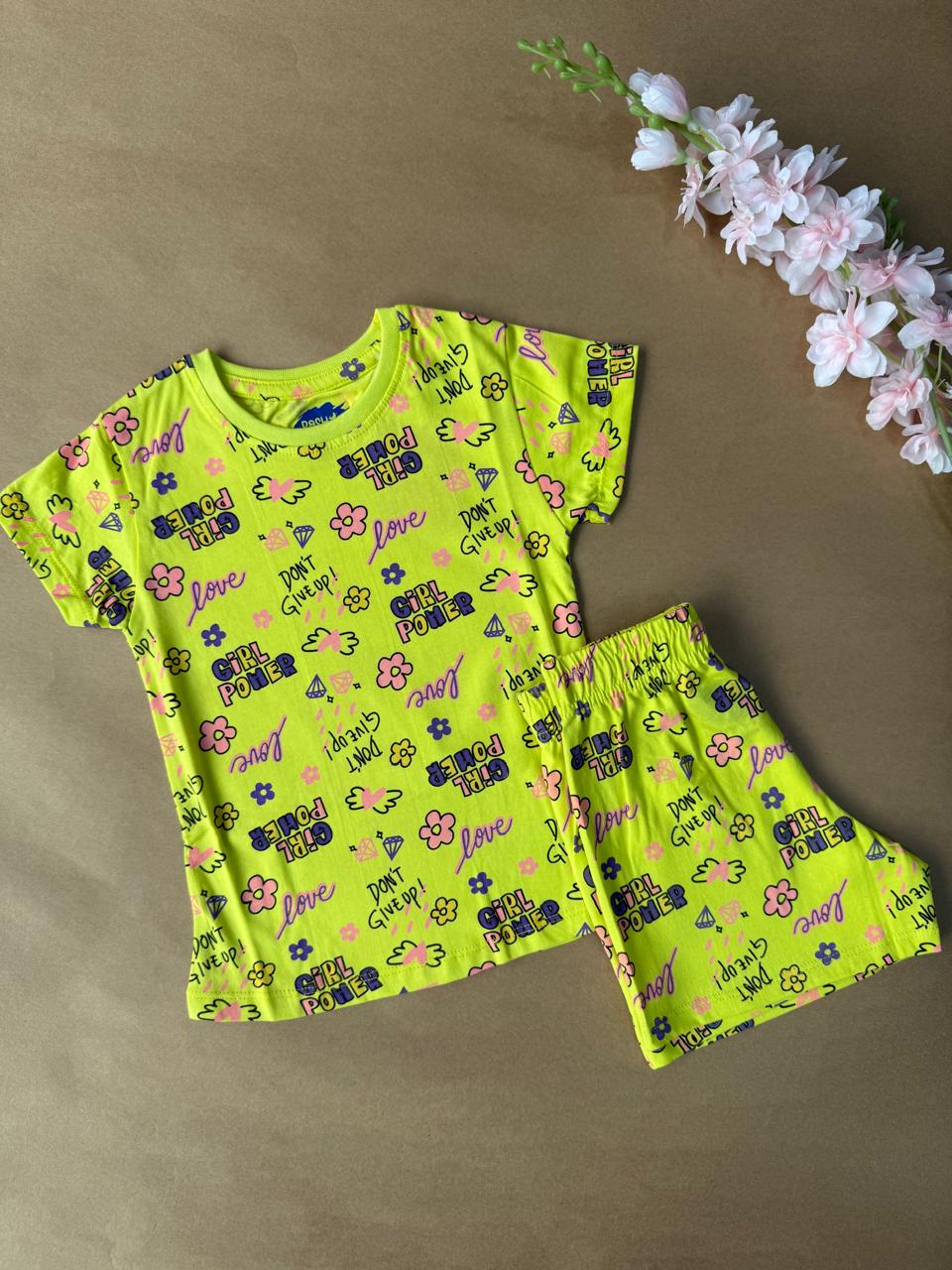 Kids Co-Ord Sets - Florescent Love