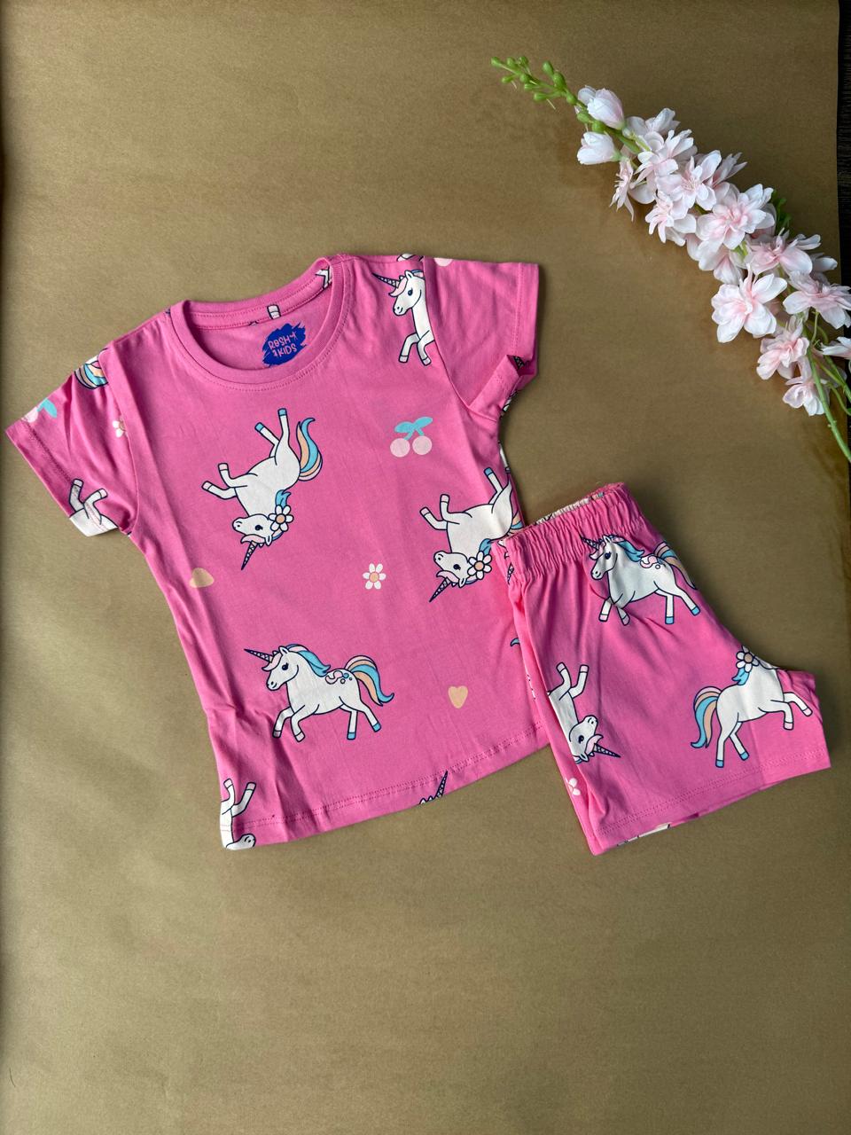 Kids Co-Ord Sets - Pink Unicorn