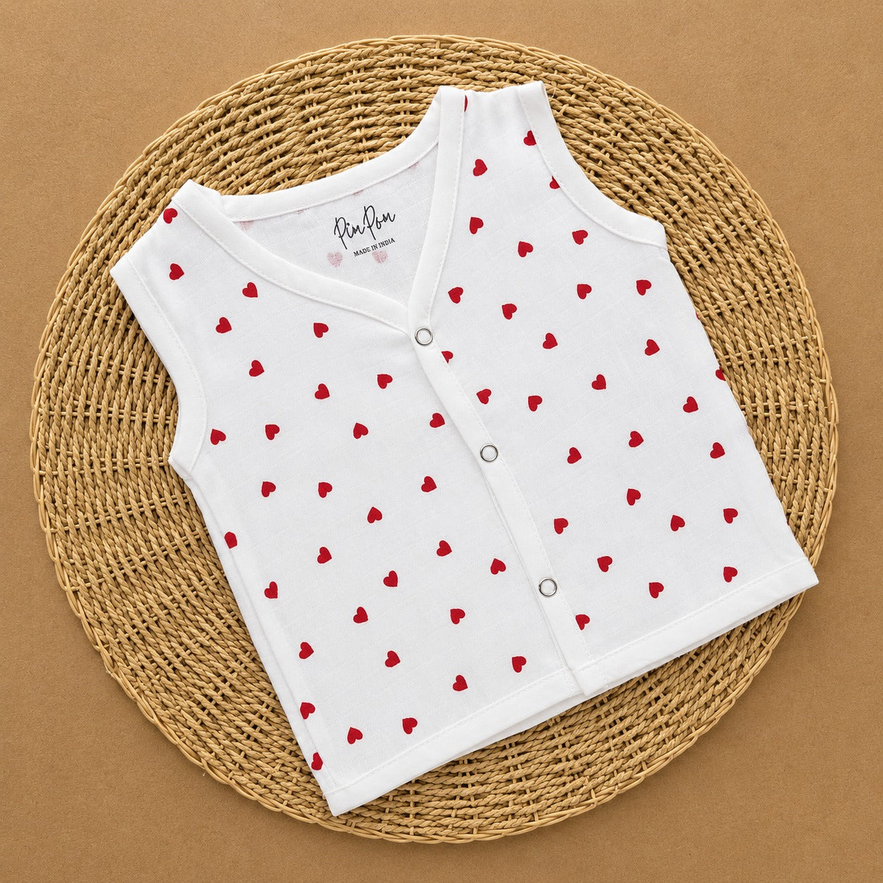 Premium Muslin Baby Jabla - Hearts