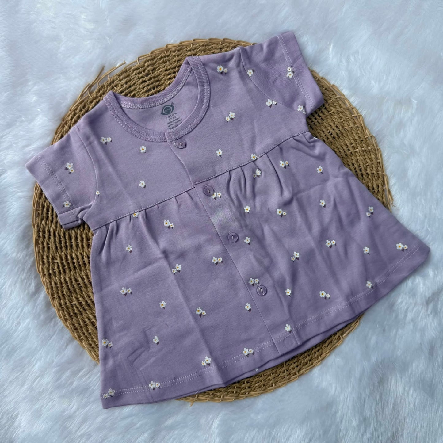 Premium Baby Knitted Frocks - Purple