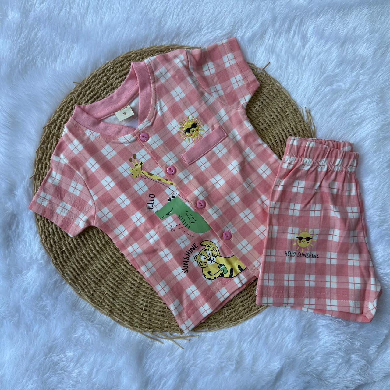 Baby Boy Sets - Pink Checks