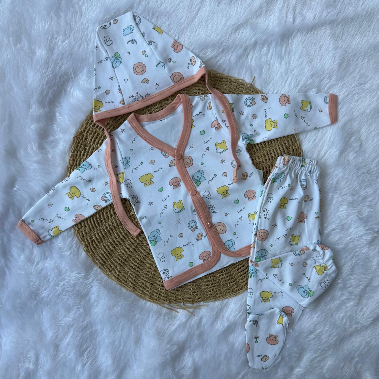 Sleepsuit With Cap - F. Orange