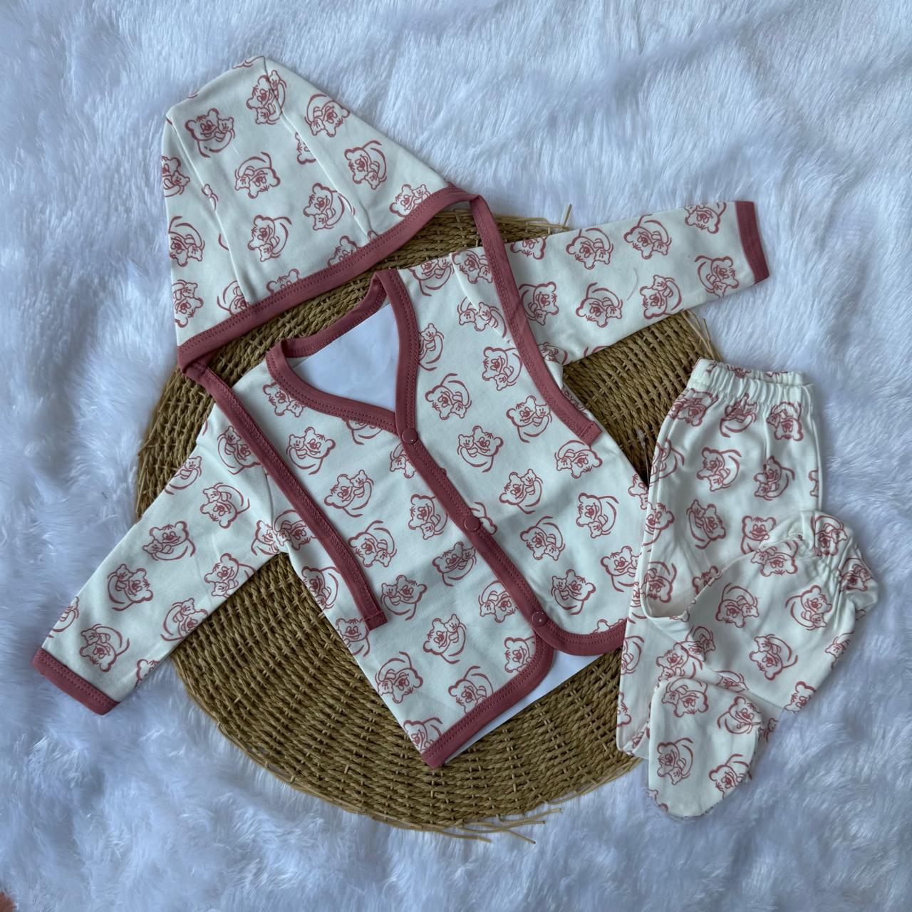 Sleepsuit With Cap - Dark Rose