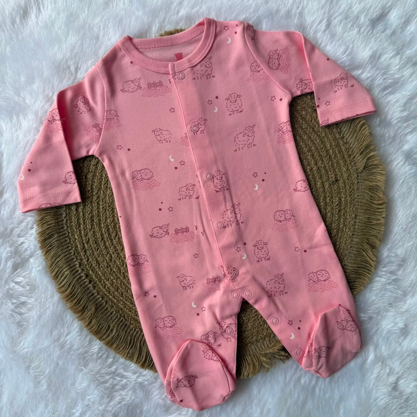 Sleepsuit - Pink Sheep