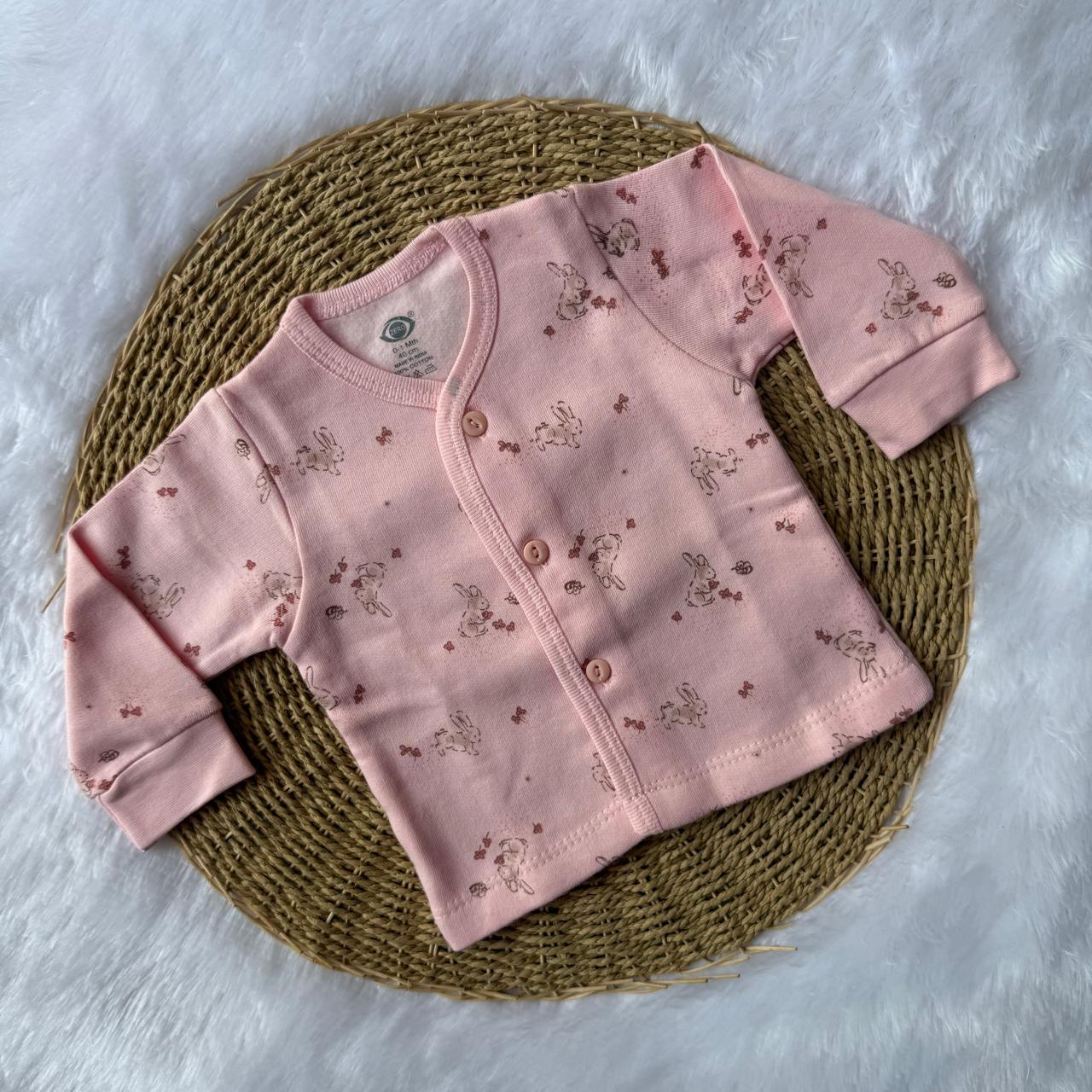 Baby sweater Jabla - Pink Rabbits