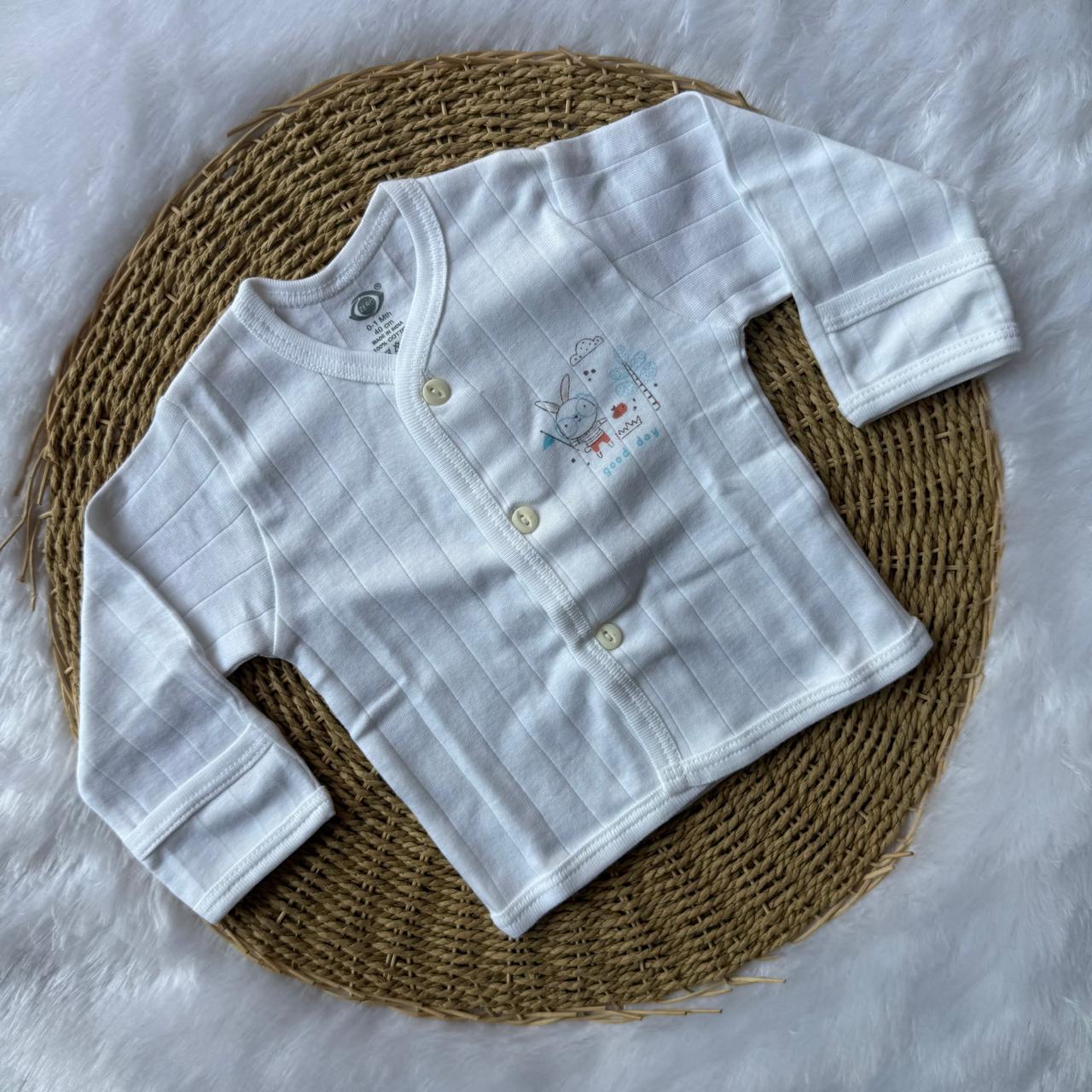 Knitted Baby Jabla with Full Sleeve With Mittens - Good day