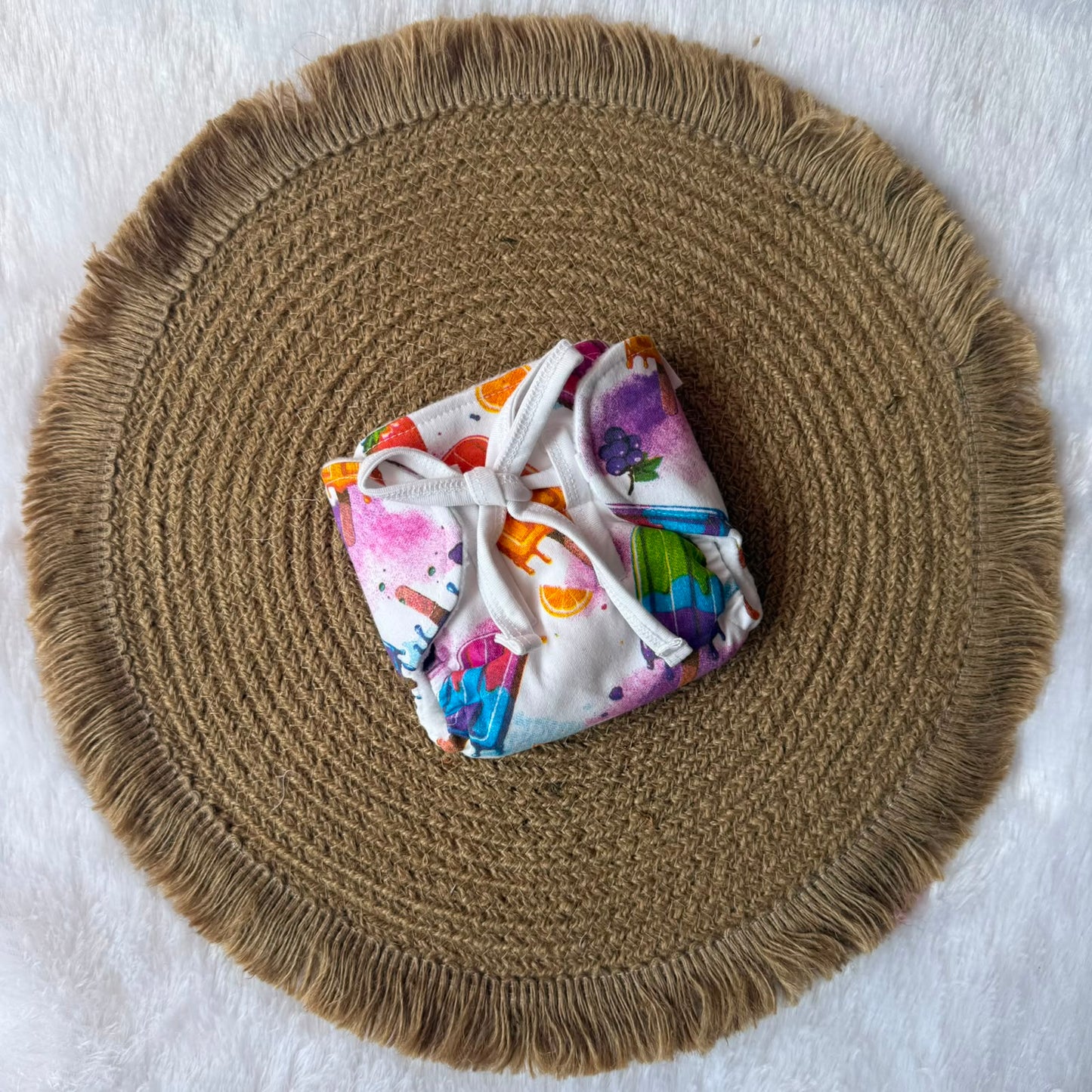 Muslin Baby Nappy - Stick IceCream