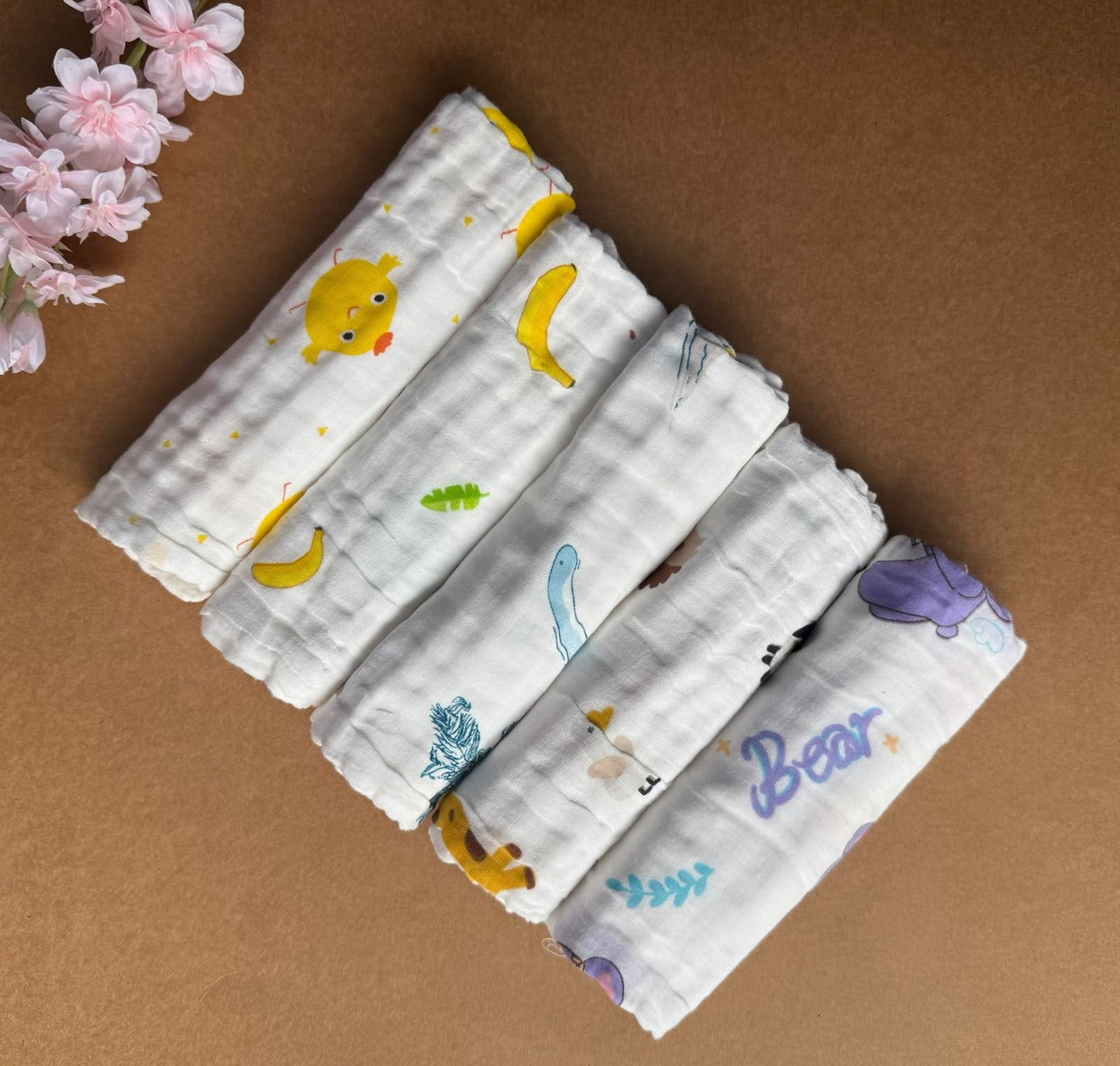 Baby Burp Cloth Combo (5pcs)