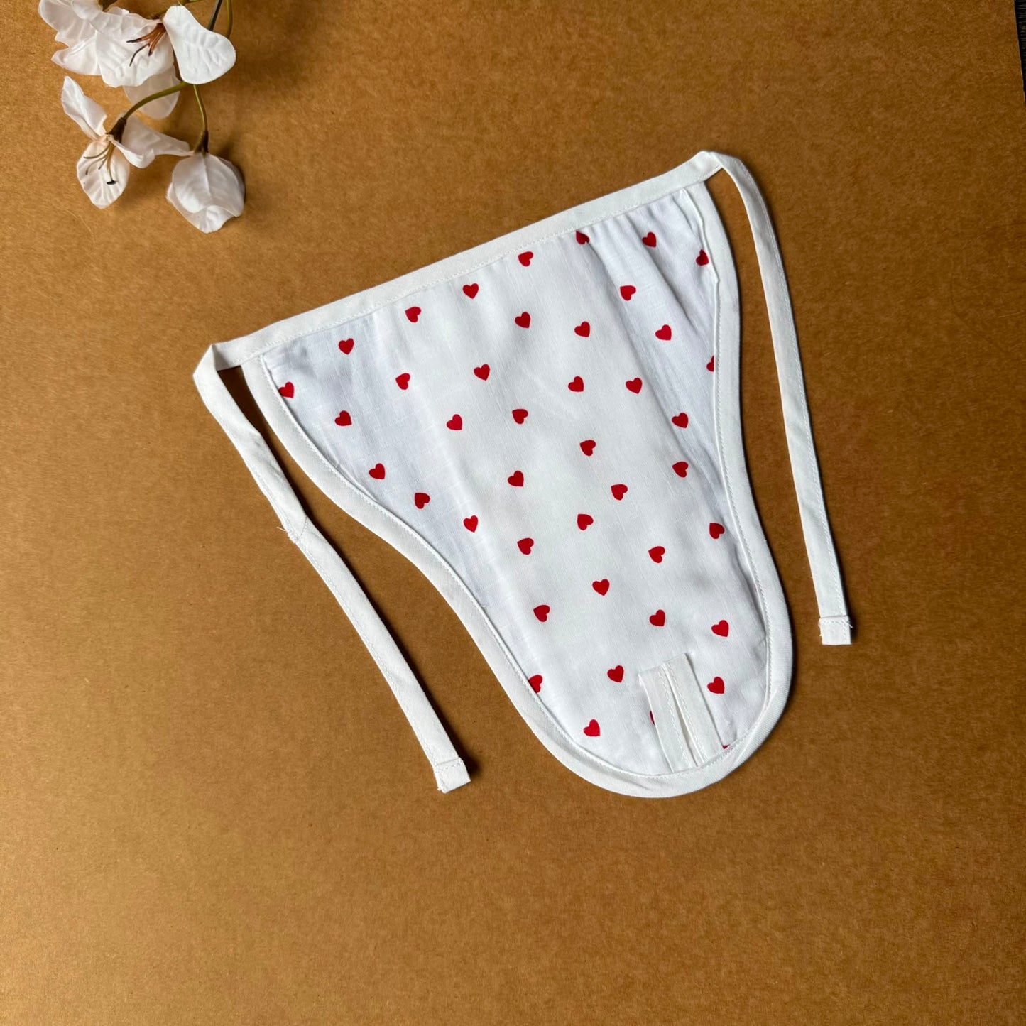 Premium Muslin Baby Nappy - Hearts