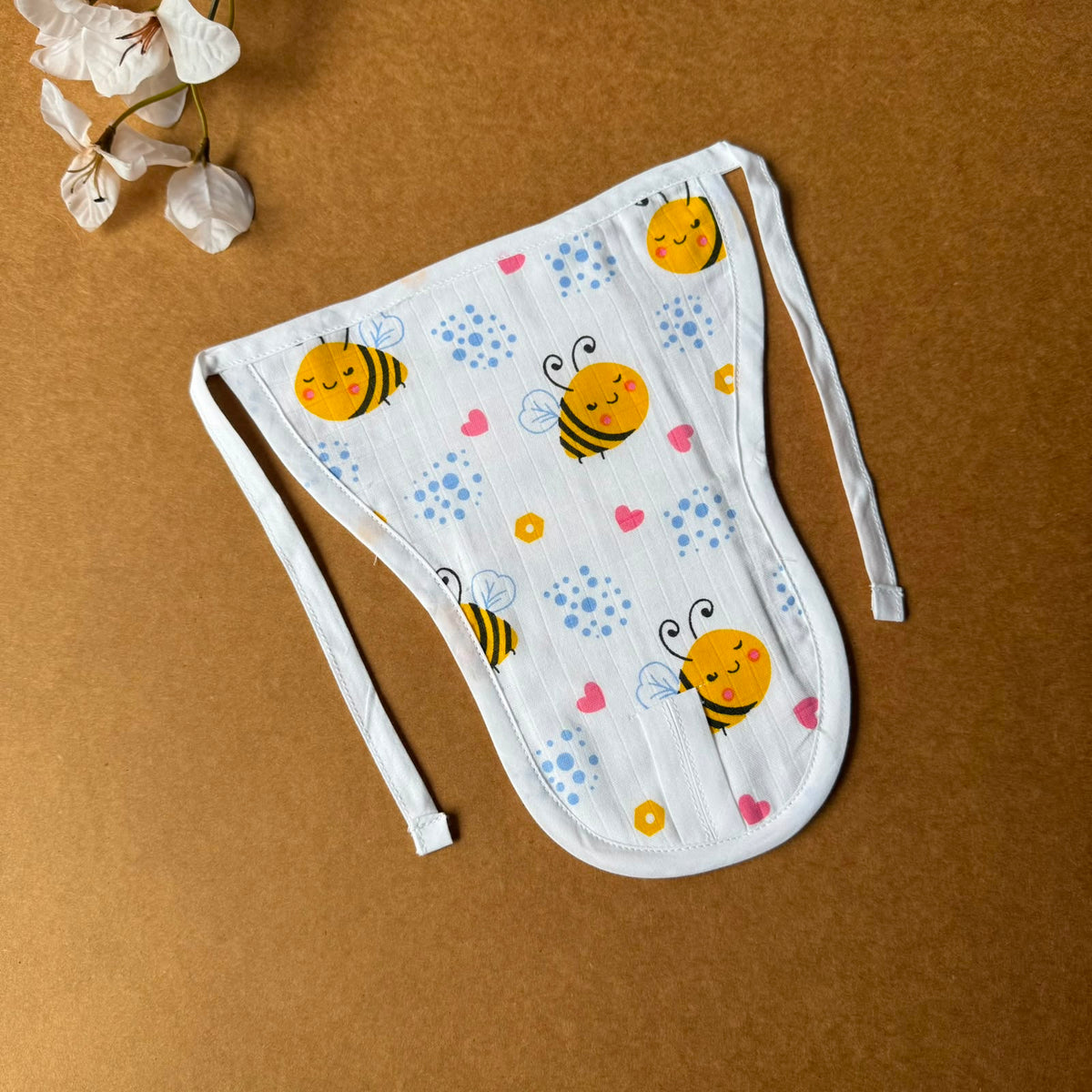Premium Muslin Baby Nappy - Honey Bee