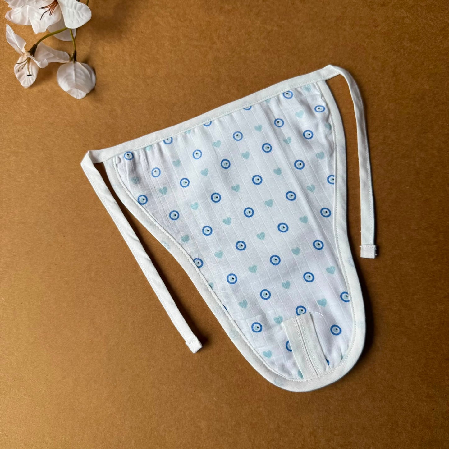 Premium Muslin Baby Nappy - Evil Eye