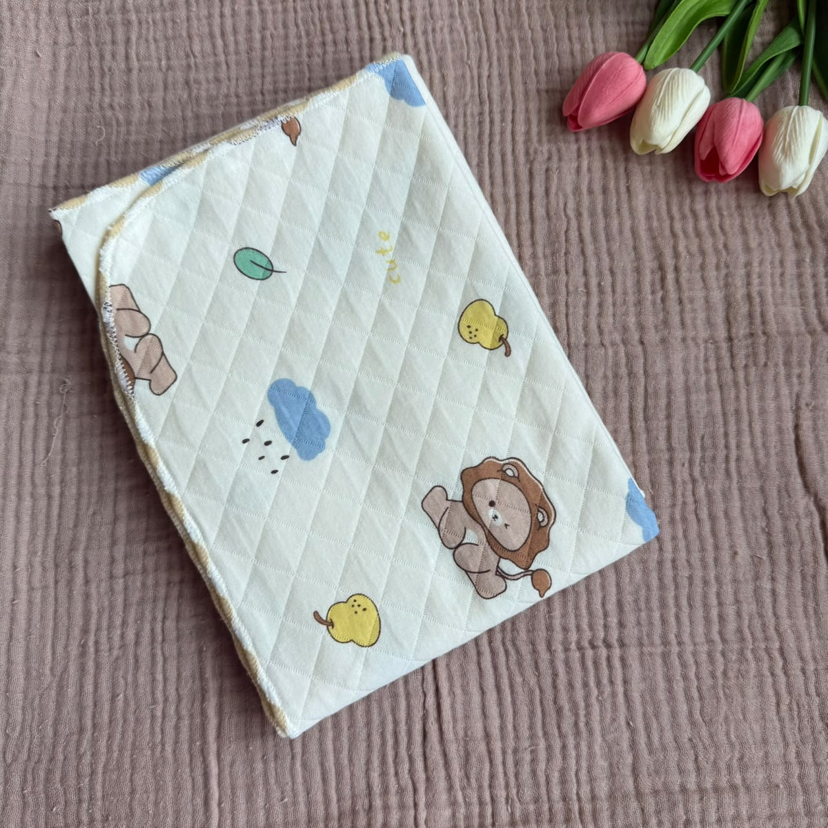 Swaddle/ Wrapper/ Receiving Blanket - Lion