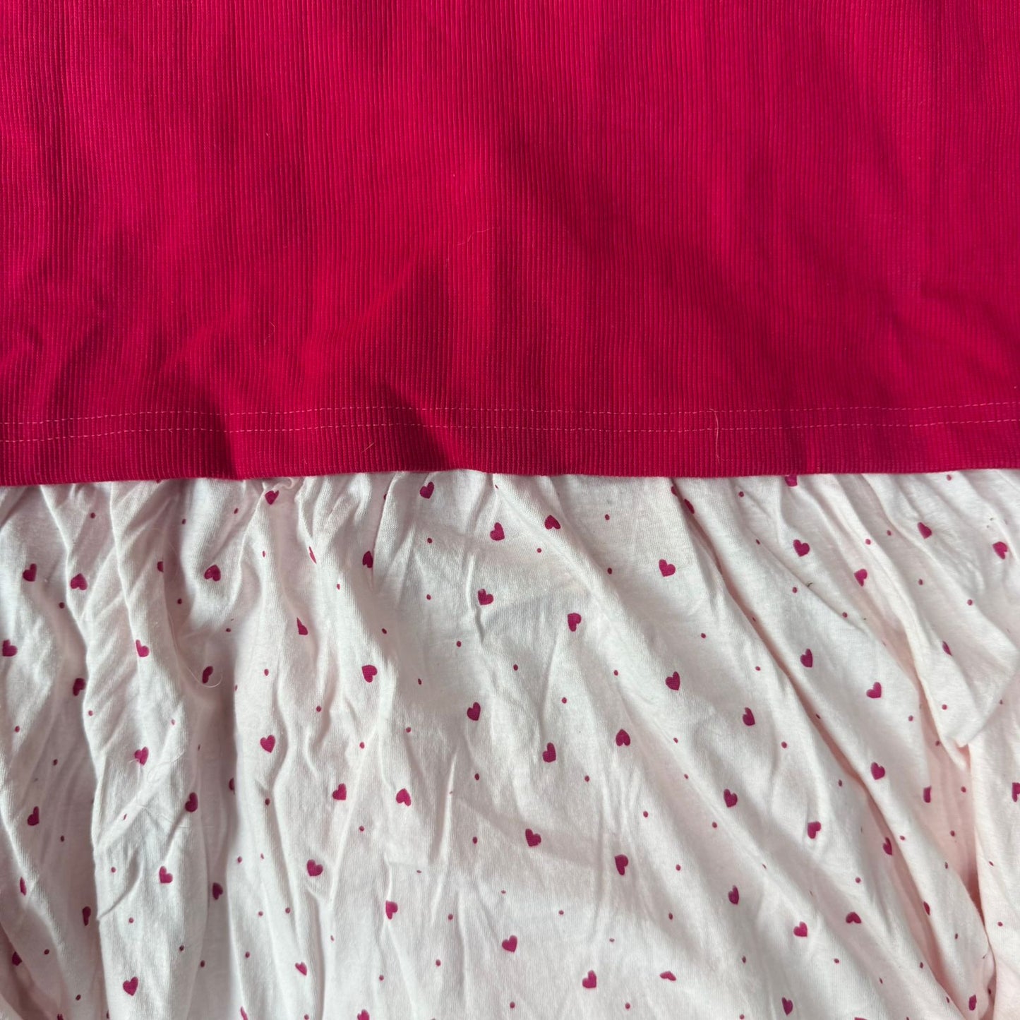 Rani pink & Hearts - Dual Colour Zipless Criss Cross Maternity Wear