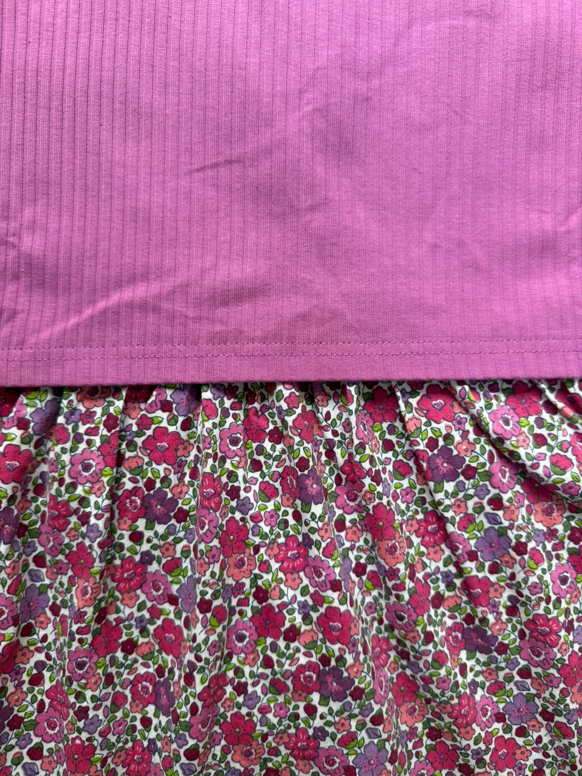 Purple Flowers - Dual Colour Zipless Criss Cross Maternity Wear