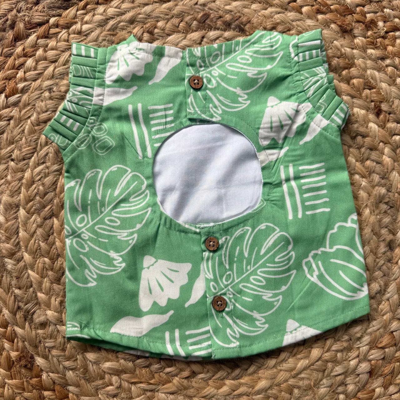 Girls Set - Green Leaf