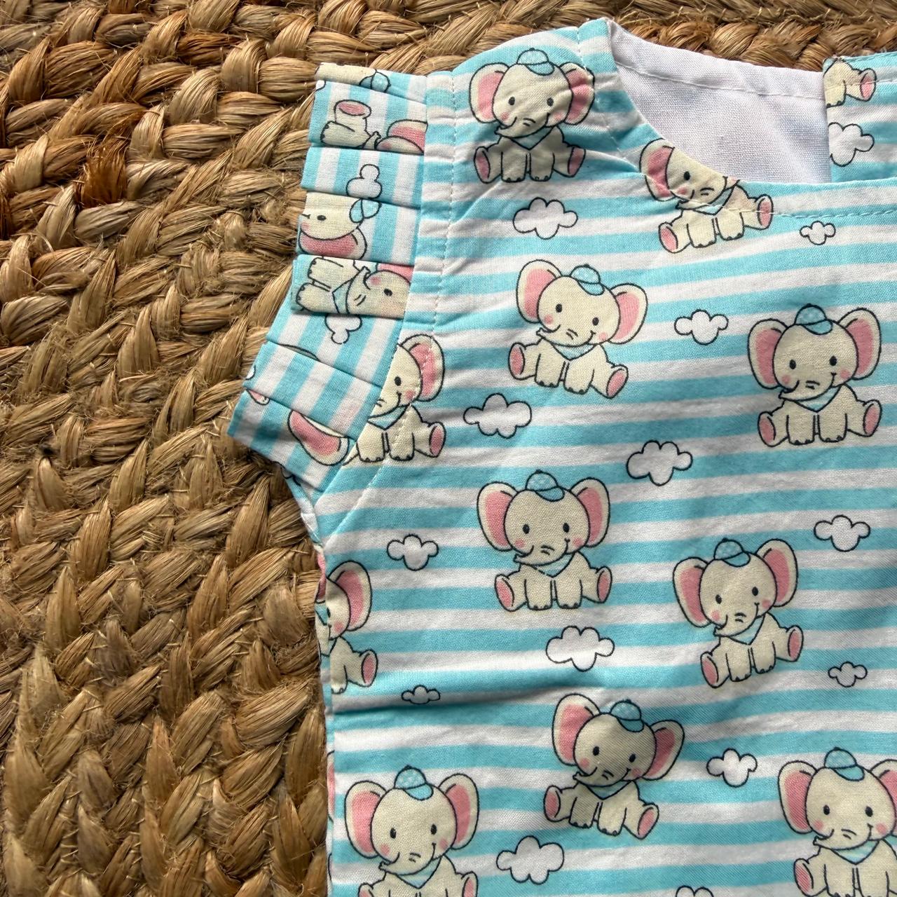 Girls Set - Blue Elephant