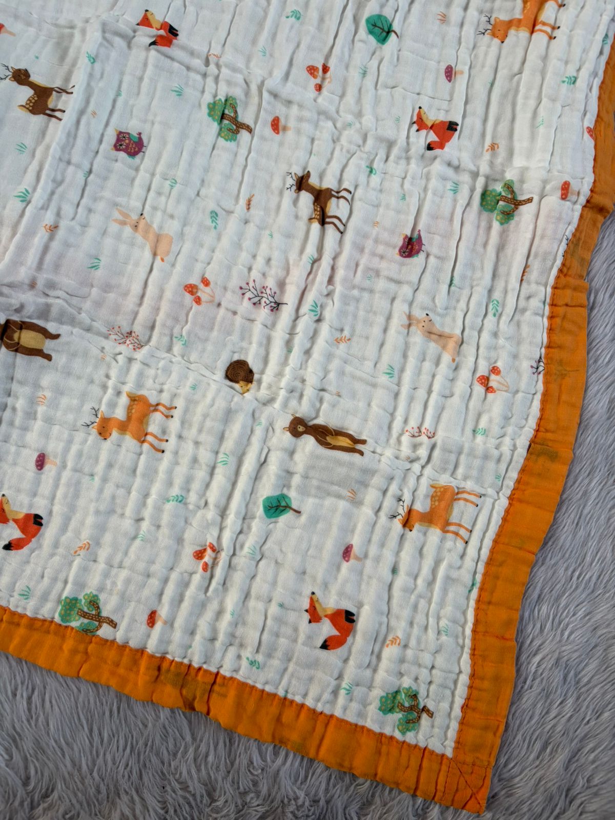 Muslin Blanket 6 Layer - Animals