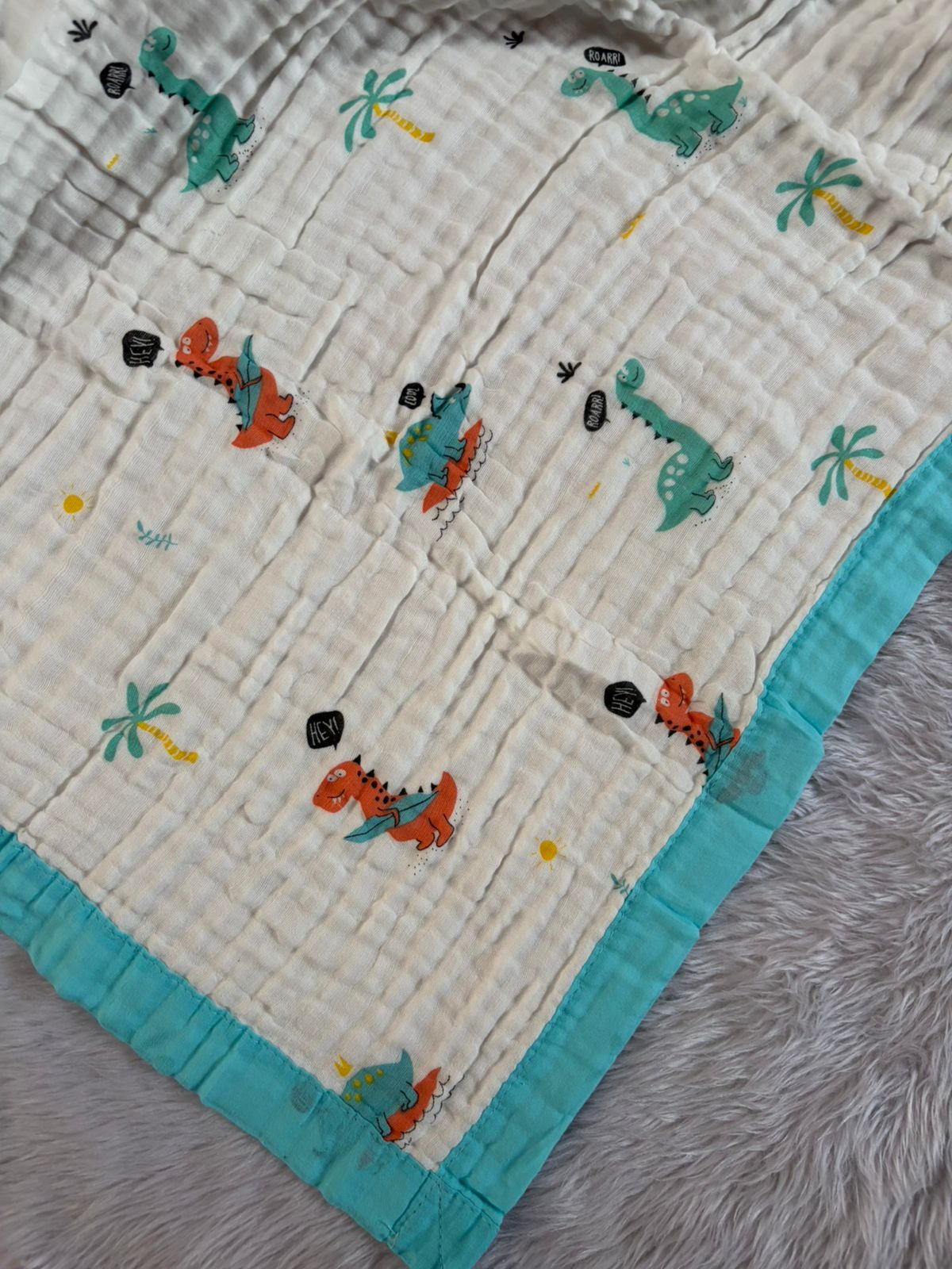 Muslin Blanket 6 Layer - Dragon