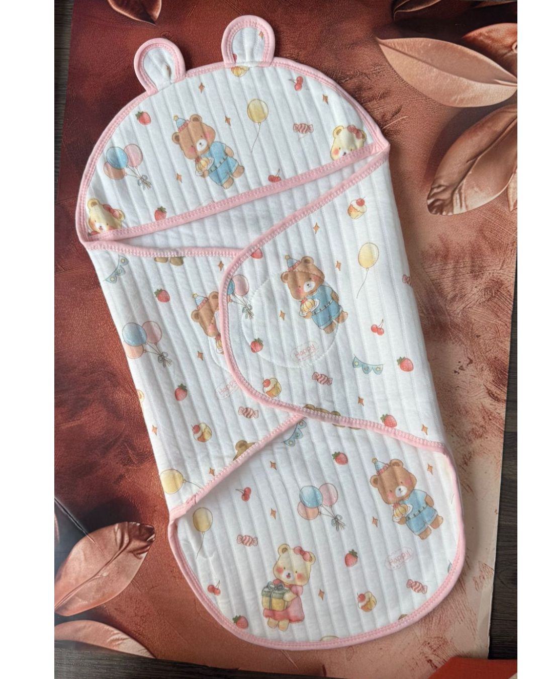 Premium Baby Swaddle - Teddy velcro type
