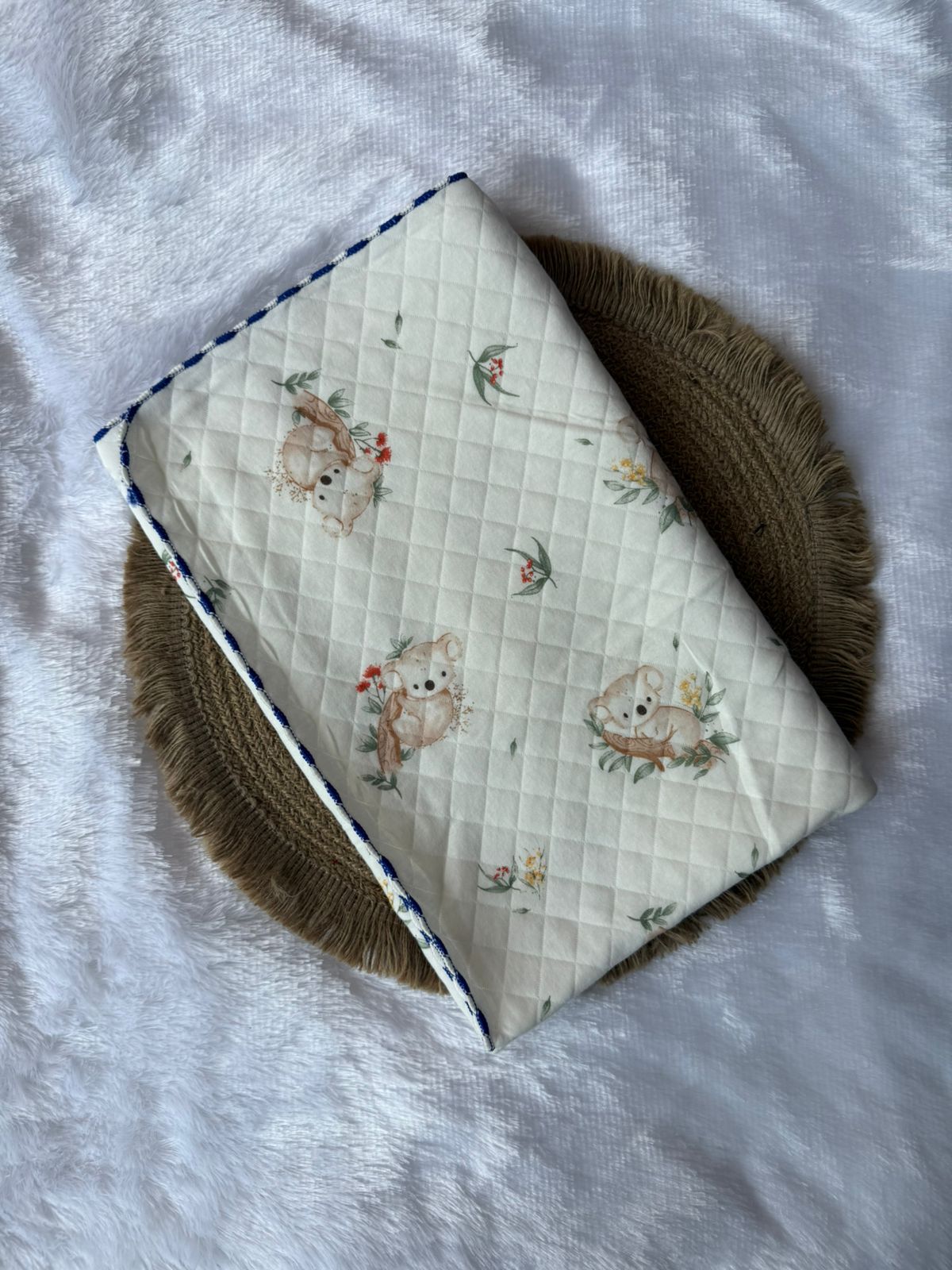 Premium Swaddle/ Wrapper/ Receiving Blanket - Koala Bear