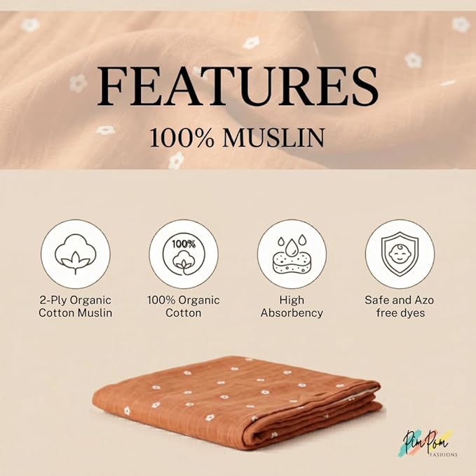 Muslin Bath Towels - Combo 2