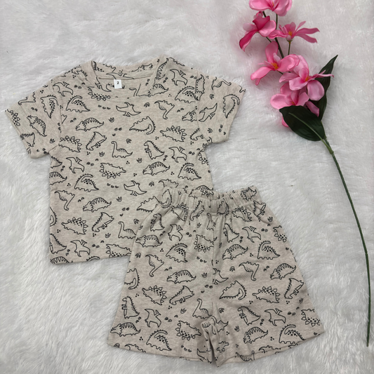 Dino - Kids Co-Ord Shorts Set