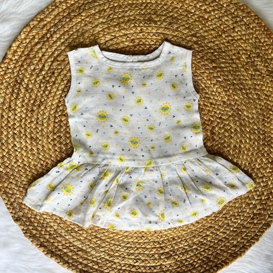 Muslin Button Frock - Sun