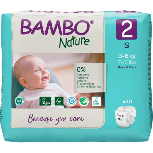 Bambo Nature Premium Baby Tape Diapers - (Size S)