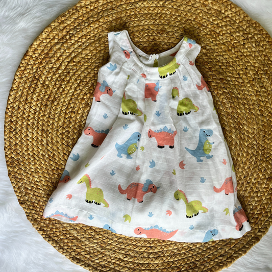 Muslin Zip Frock - Dino