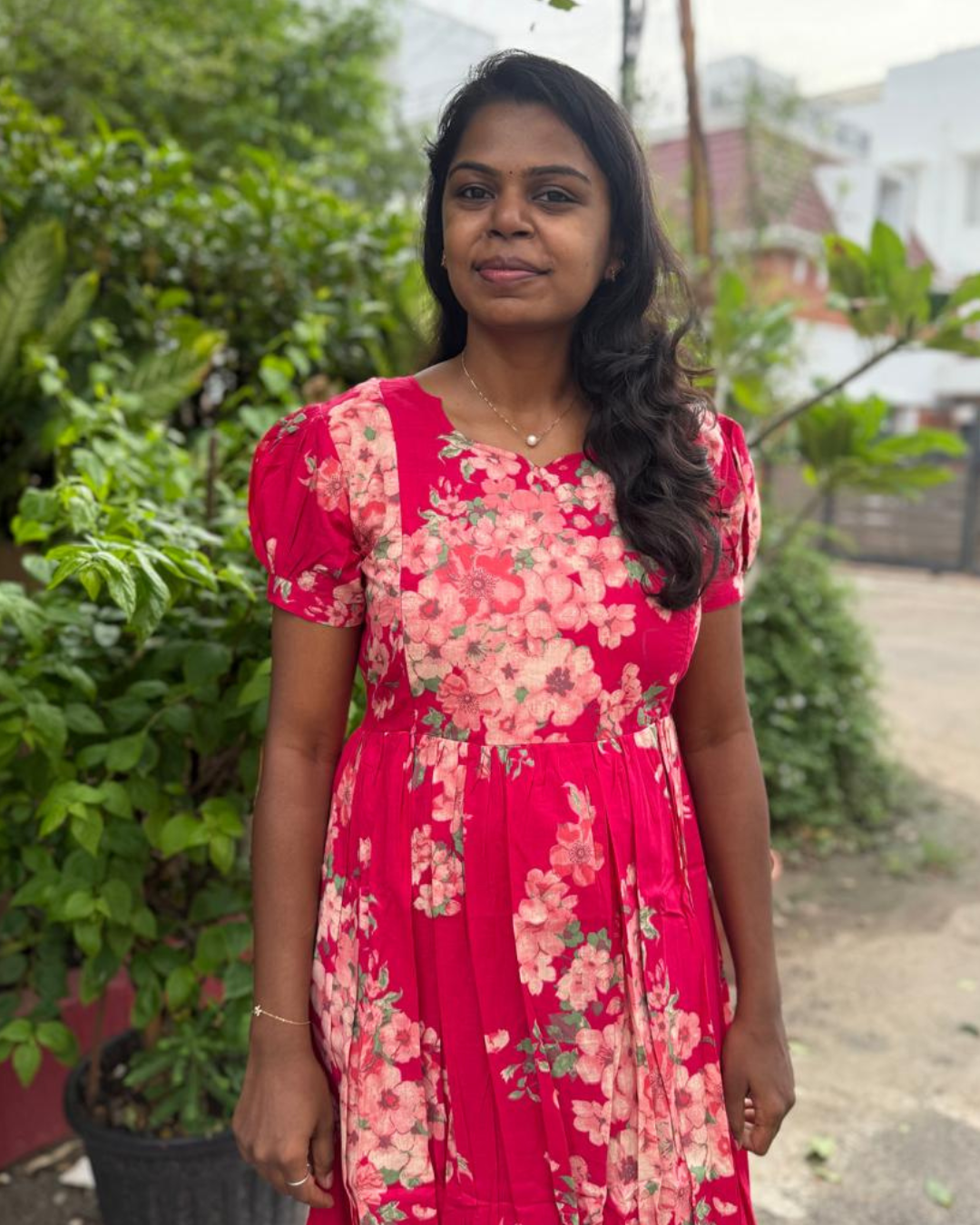 Rose Bloom Feeding Maxi Dress