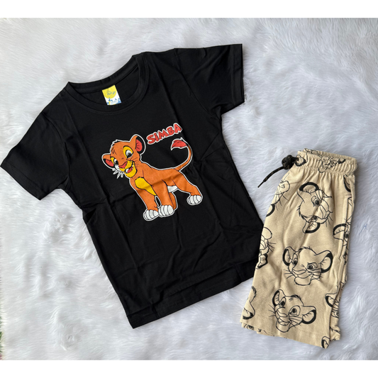 Boy's T-Shirt and Shorts Set - Simba