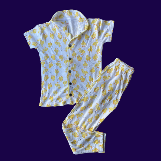 Kids Half Sleeve Night Suit - Chicklets