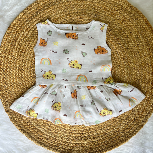 Muslin Button Frock - Kola