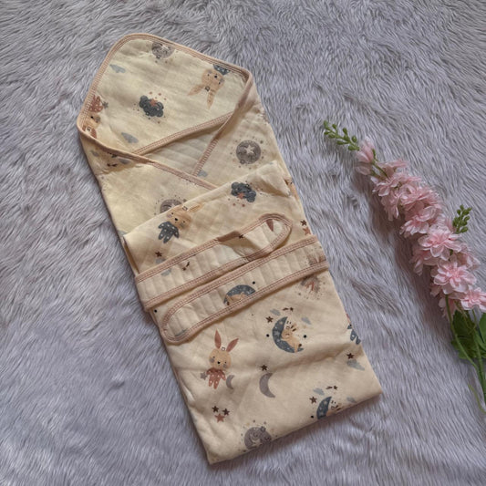 Premium beige Hooded Towel with Belt