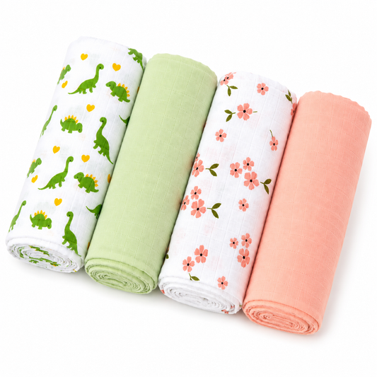 Muslin swaddle Combo (4pcs)