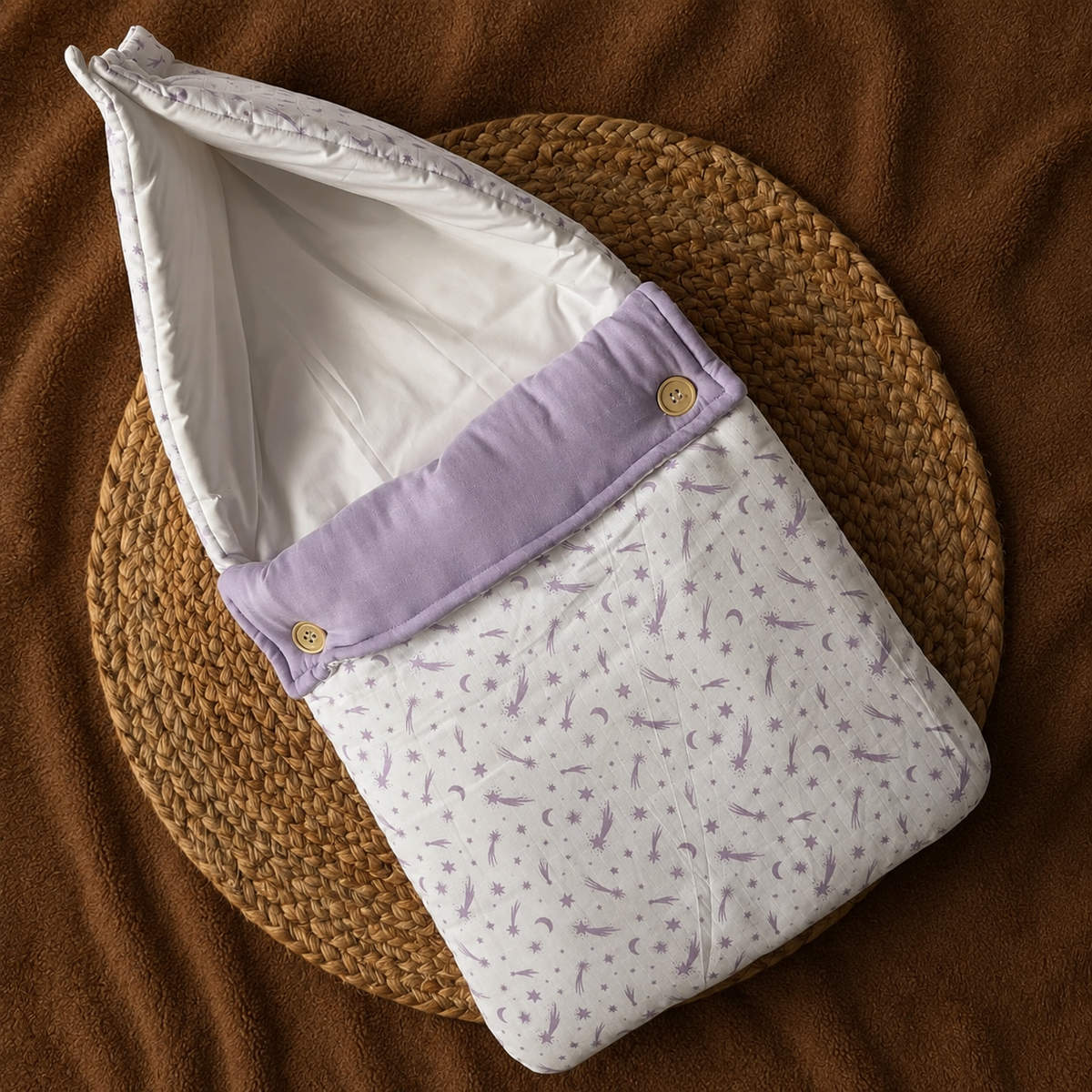 Muslin Baby Carry Bed - Shooting Star