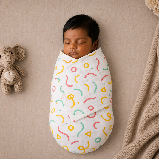 Muslin Swaddle/ Towel - Colour Lines