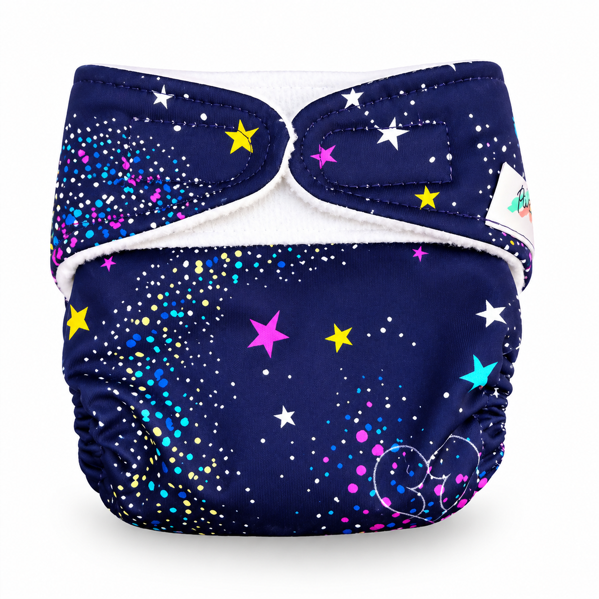 New Born Cloth Diapers - Navyblue Satrs