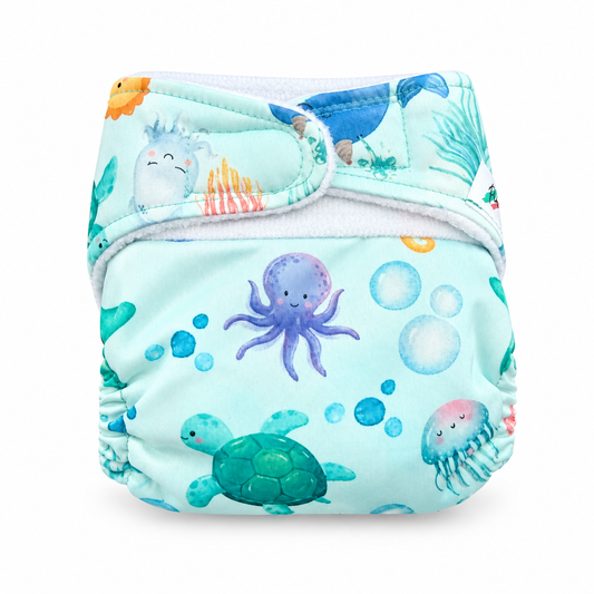 New Born Cloth Diapers - Aqua