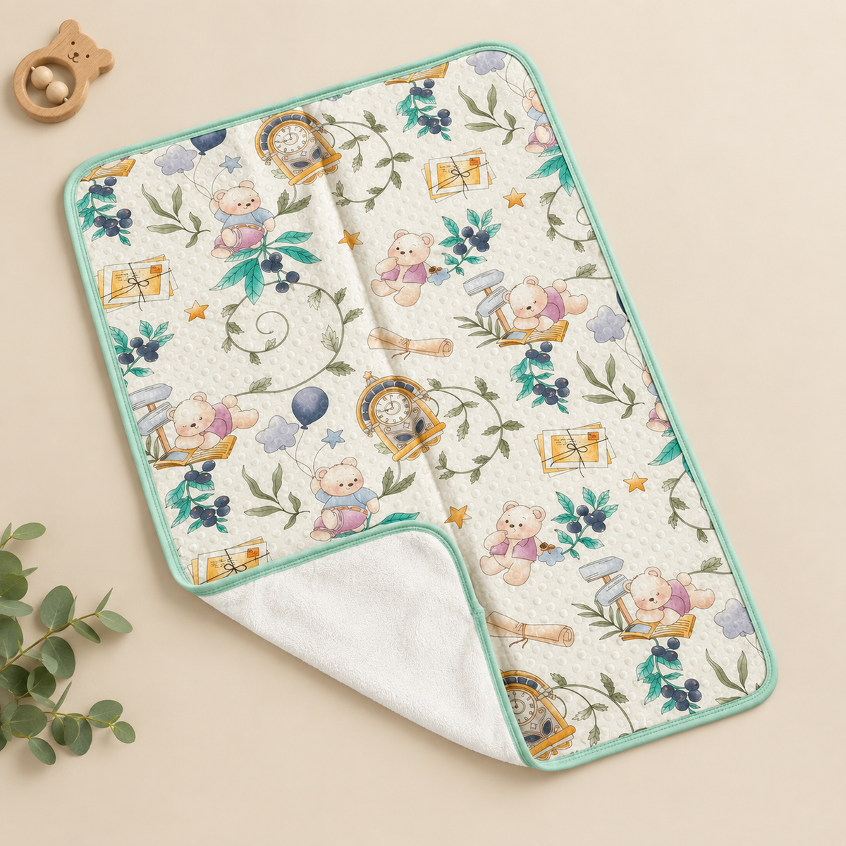 Cotton Dry Sheet - Leaves