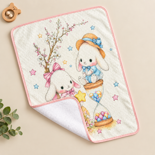 Cotton Dry Sheet - Kitty With Stars