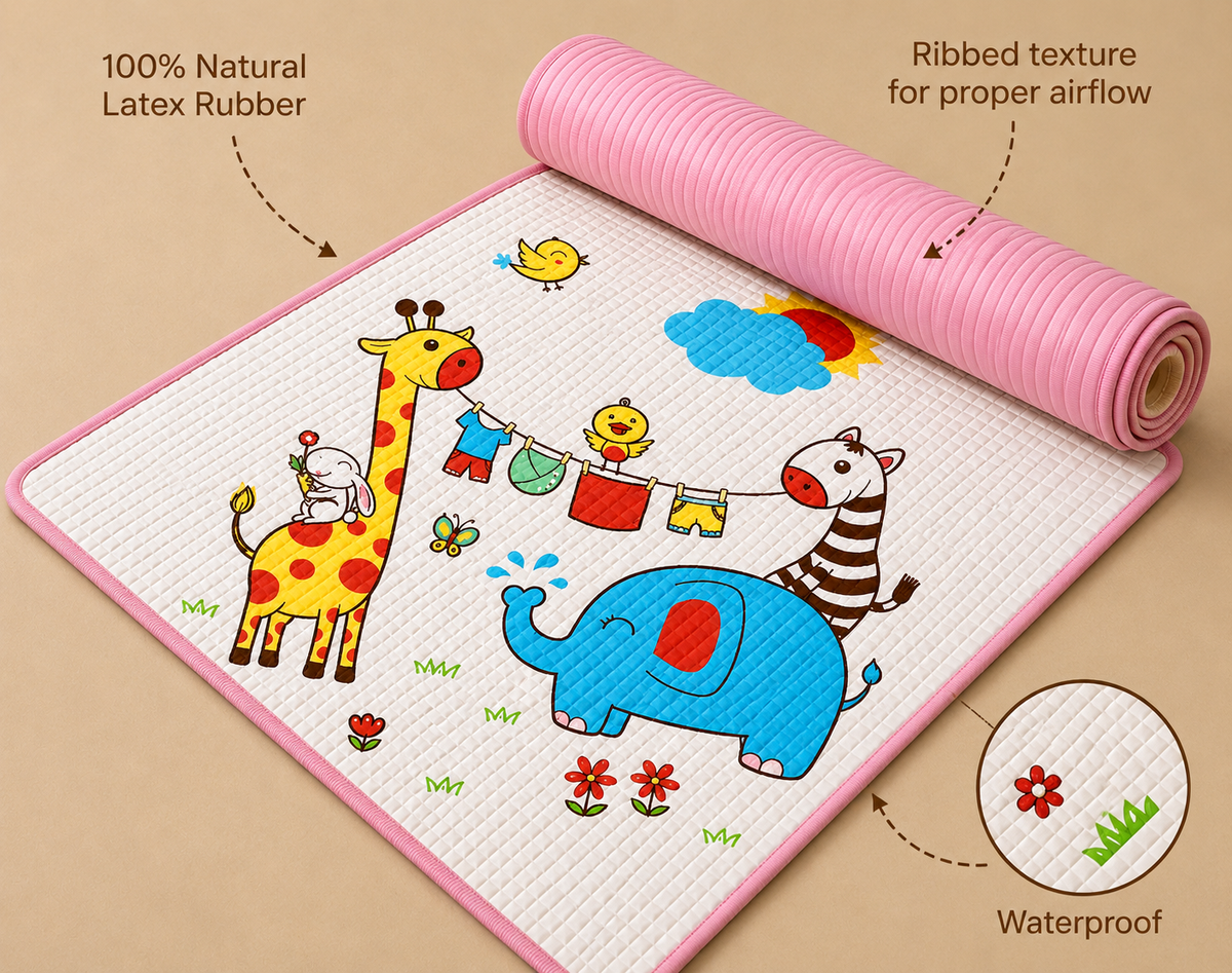 Baby Bubble Bath Mat - Giraffee