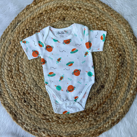 Baby Muslin Romper - Solar System