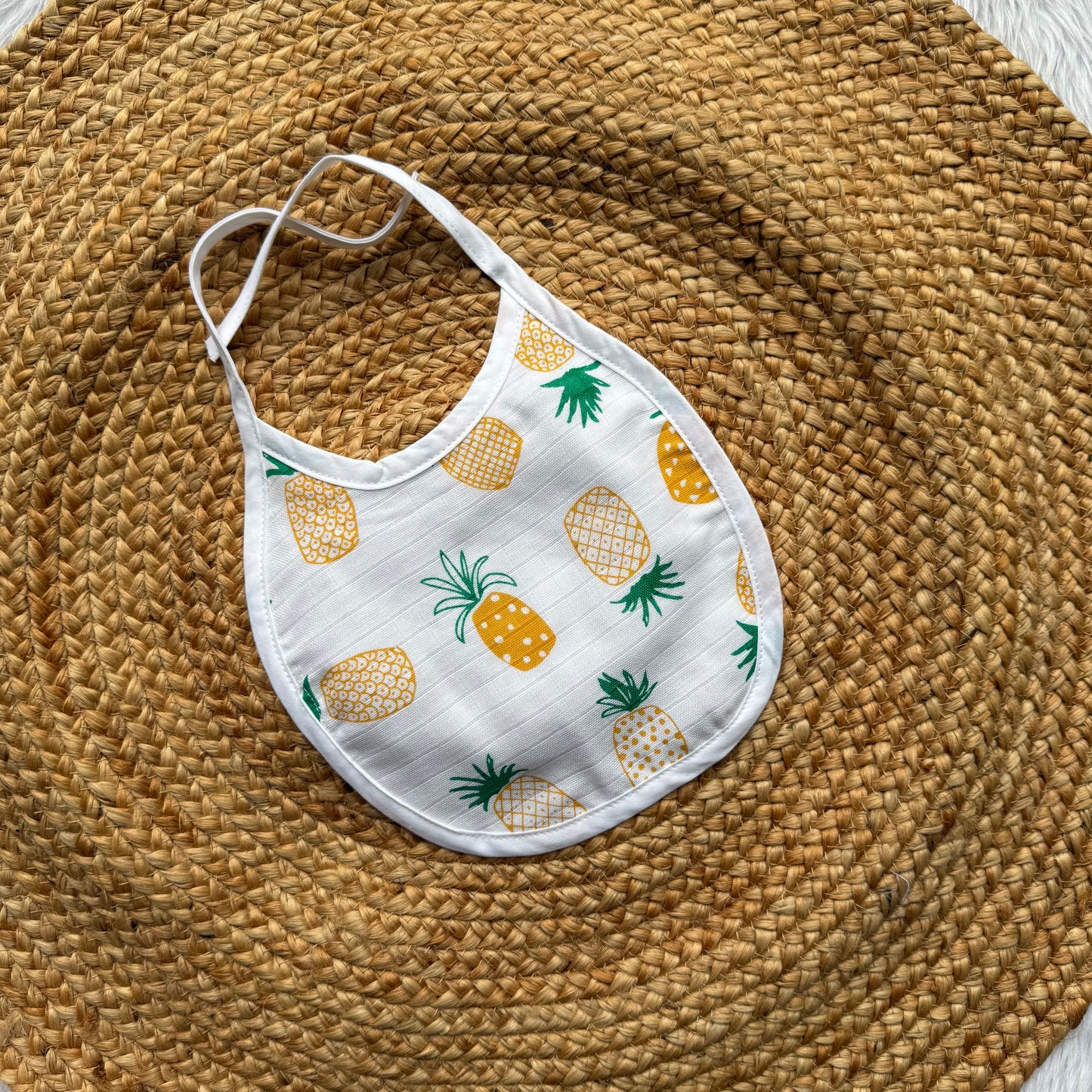 Baby Bibs - Muslin - Pineapple